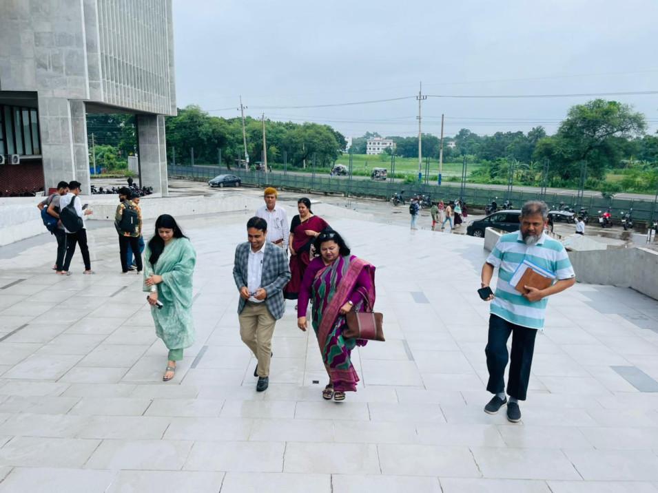 UGC visit to the IQAC, Varendra University - 20.07.25