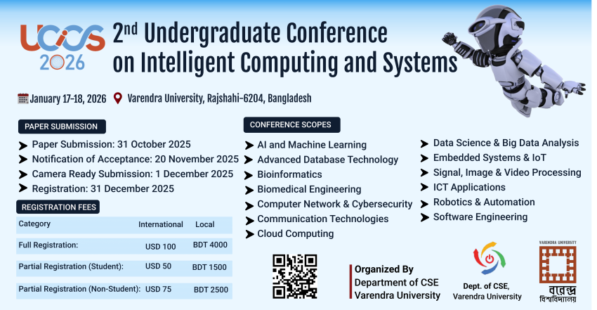 Undergraduate Conference on Intelligent Computing and Systems - UCICS 2026